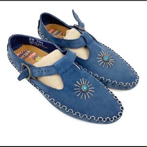 Hush Puppies Mary Jane Tribal Mocasines 9M